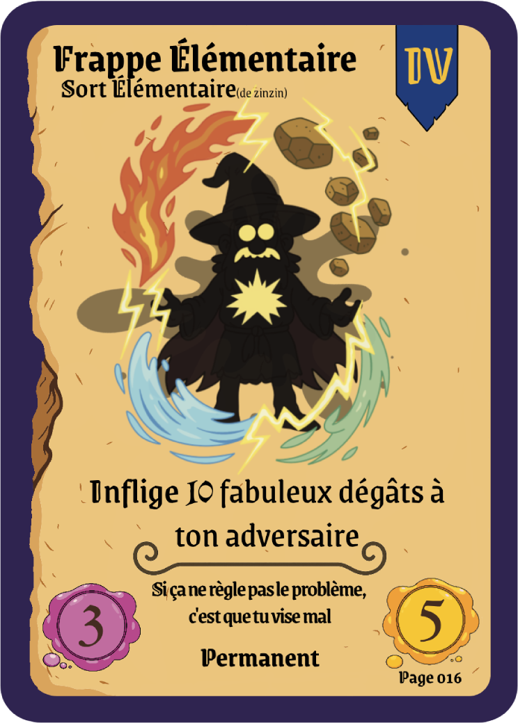 Carte de sort La Boutique de Sorts